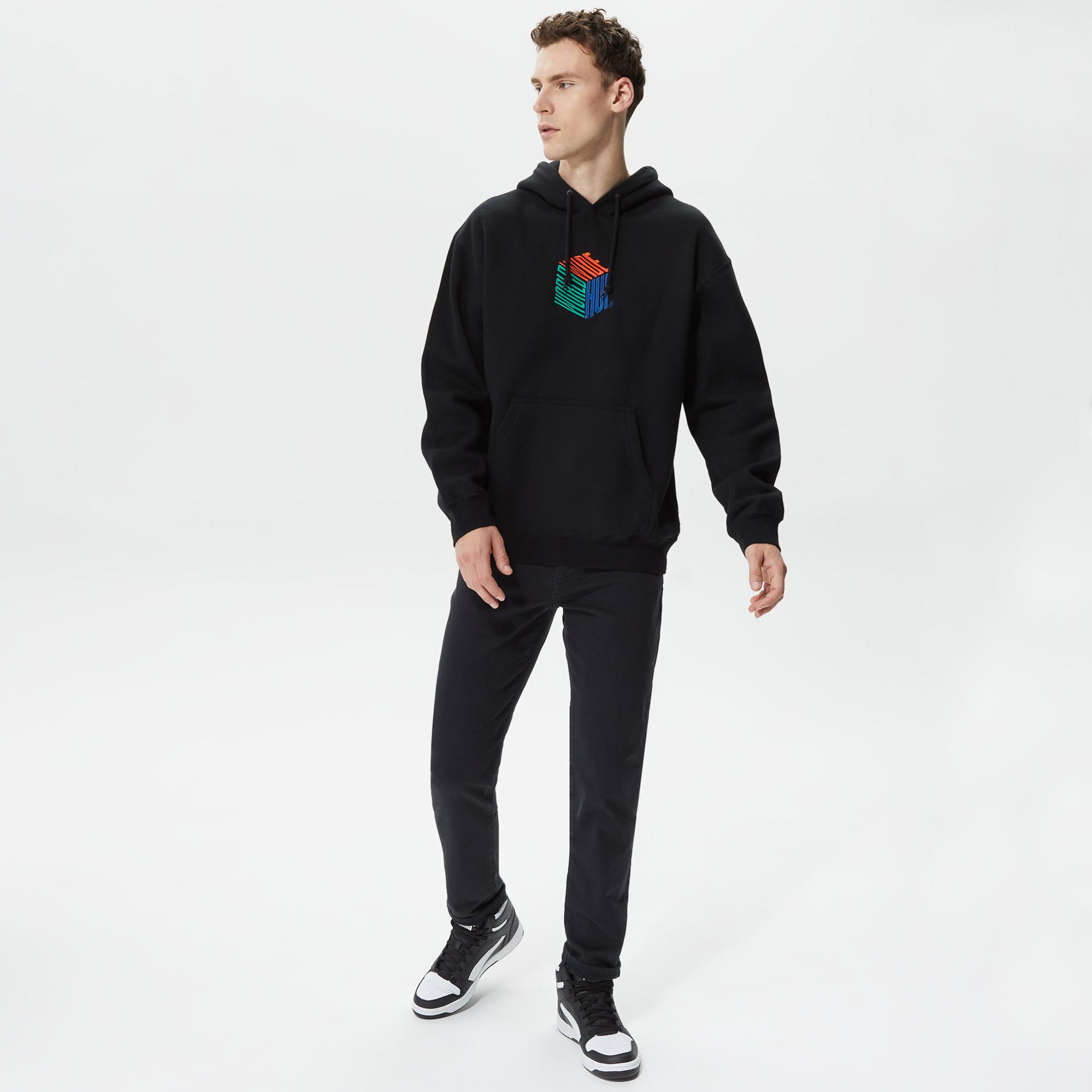 Huf Dimensions Erkek Siyah Hoodie