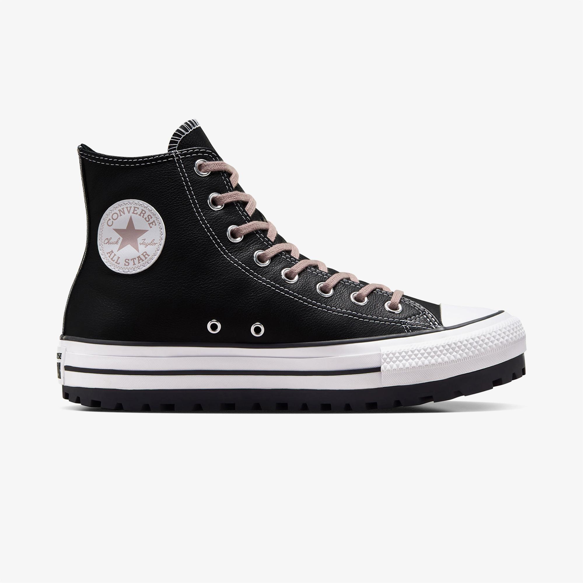 Converse Chuck Taylor All Star City Trek Unisex Siyah Deri Bot