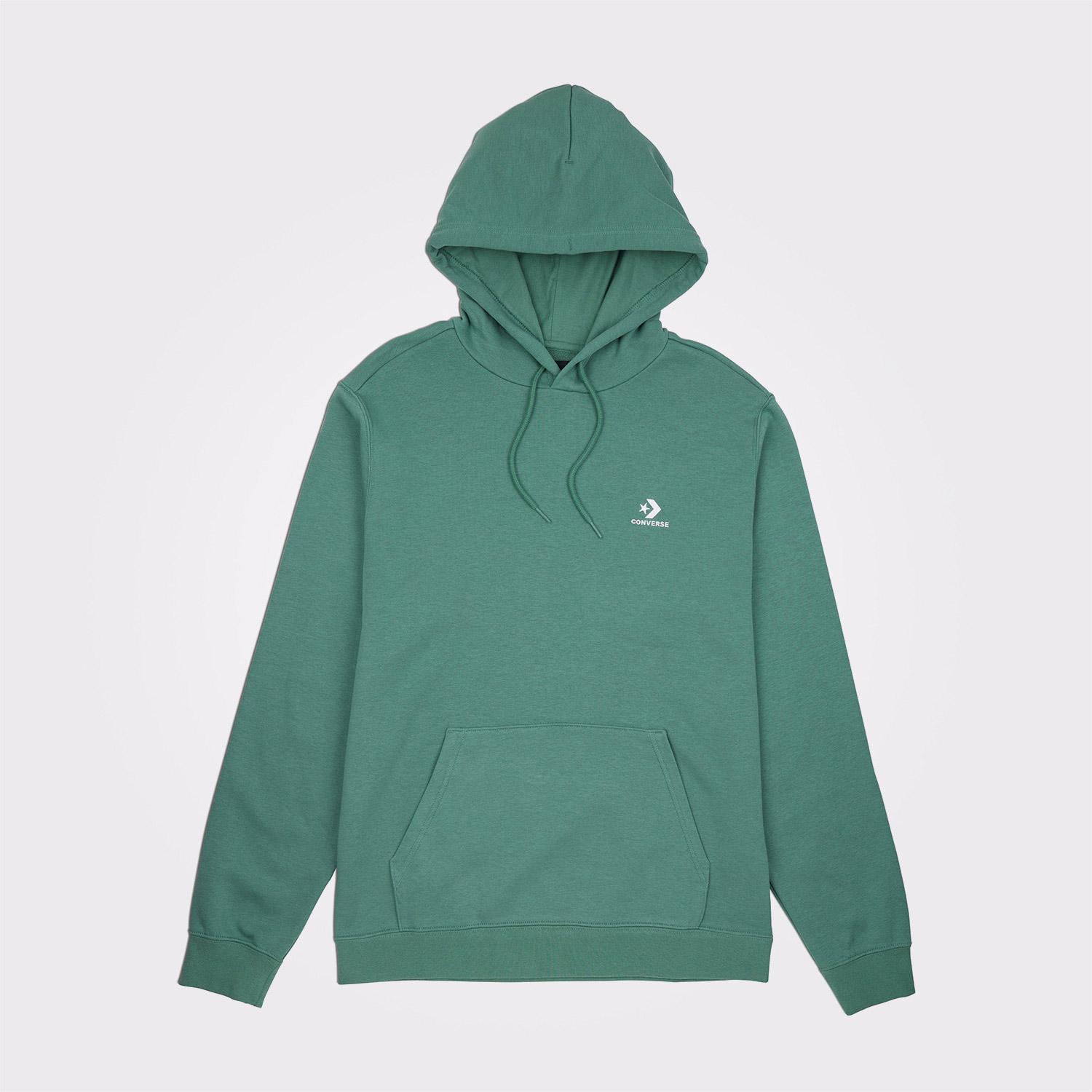 Converse Converse Go-To Embroidered Star Chevron Standard-Fit Pullover Unisex Yeşil Sweatshirt