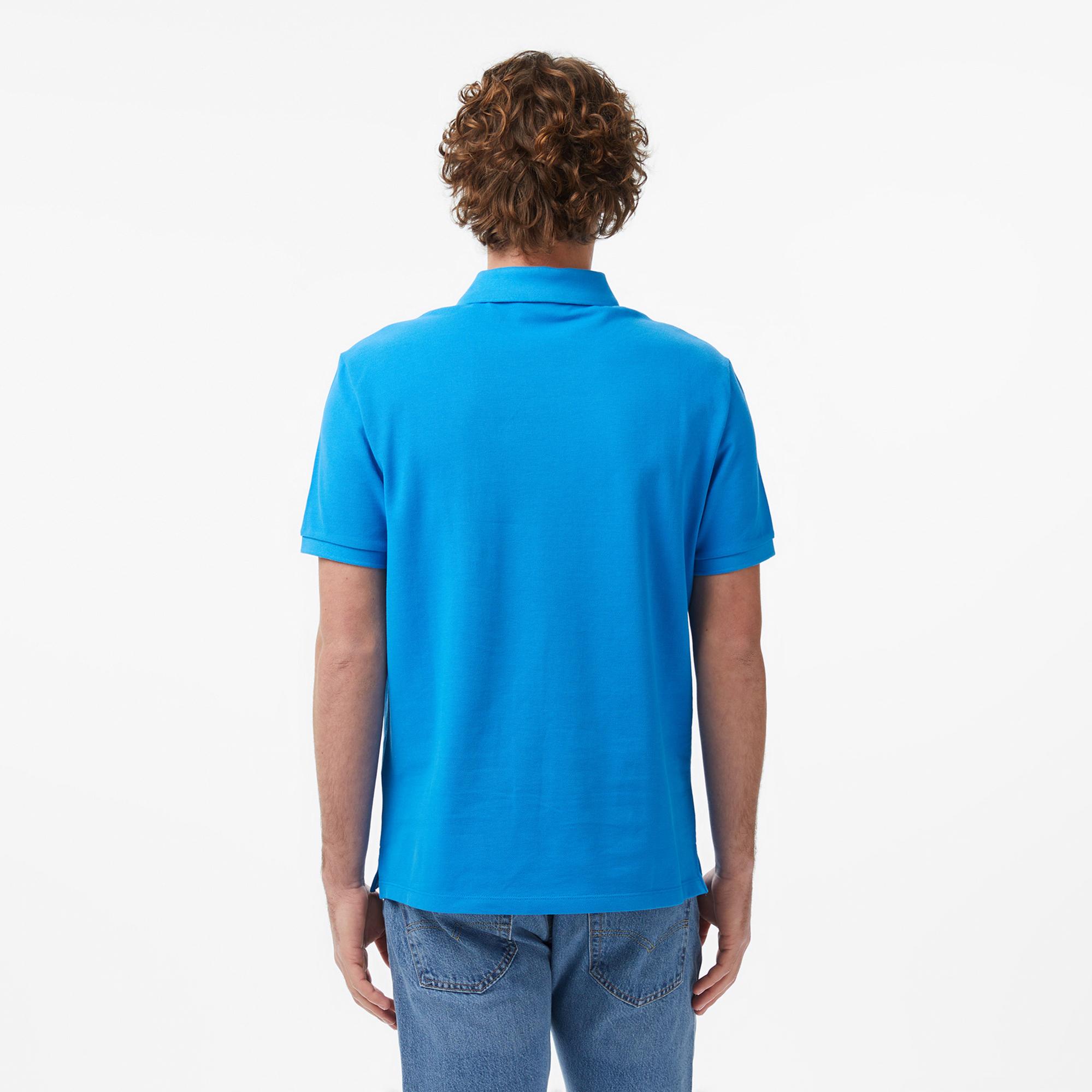 Calvin Klein Monogram Pique Erkek Mavi Polo