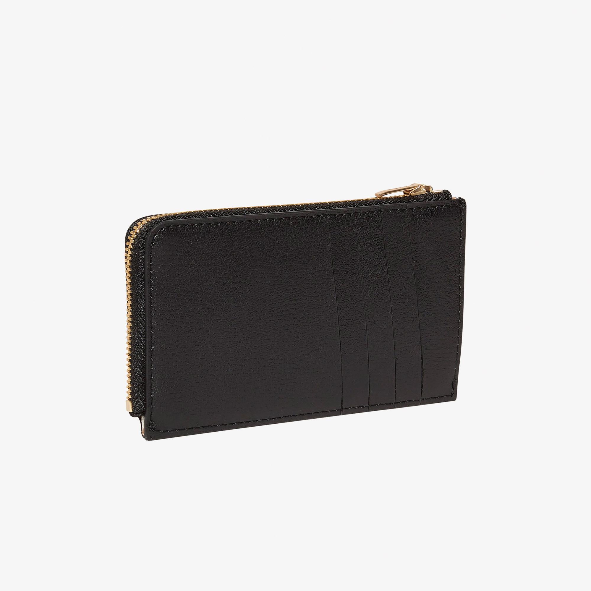 Calvin Klein Foil Logo Top Zip Kadın Siyah Kartlık