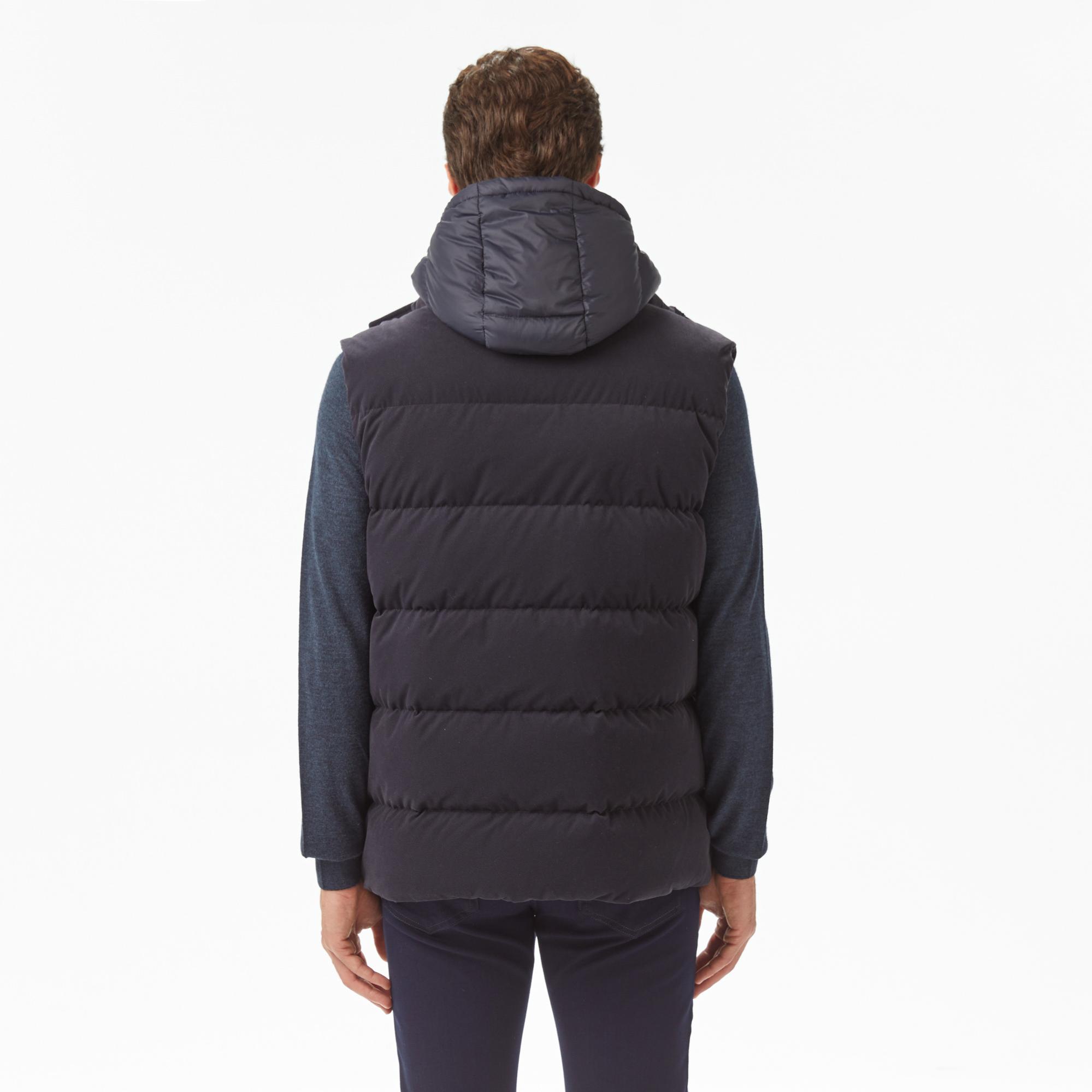 Lacoste Erkek Kapüşonlu Lacivert Yelek