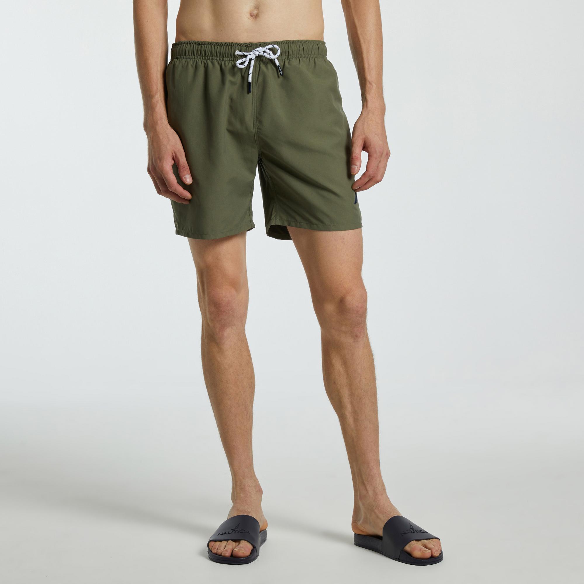 Nautica Erkek Haki Regular Fit Deniz Şortu